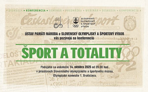 Pozvánka na odbornú konferenciu Šport a totality